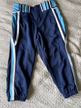 Boombah Navy Light Blue White Baseball Softball Pants  26x19